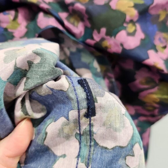 Good Man Brand Mens Button Down Shirt Cotton Big On Point Multi Floral Woven - Picture 7 of 7